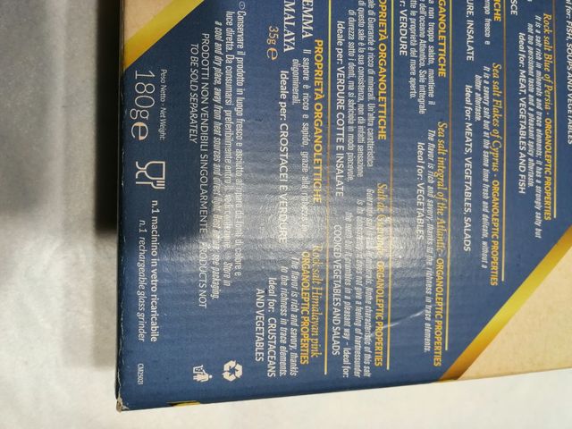 Set confezioni sale dal mondo più macinasale