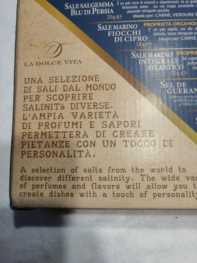 Set confezioni sale dal mondo più macinasale