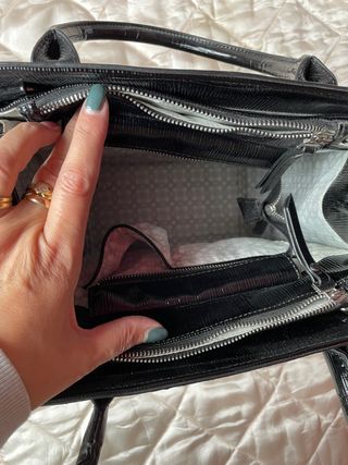 Borsa pelle lucida
