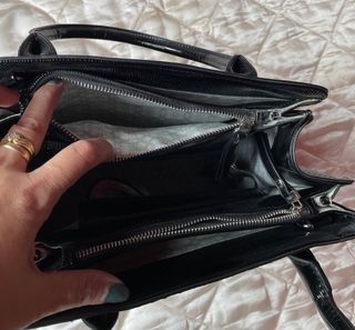 Borsa pelle lucida