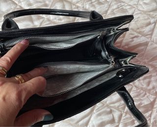 Borsa pelle lucida
