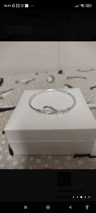 Pulsera Infinito plata nueva 