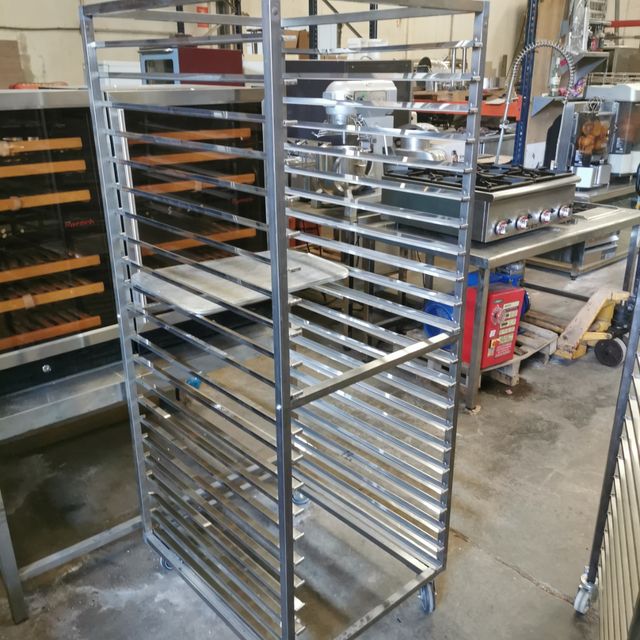 carro acero  ruedas para bandejas