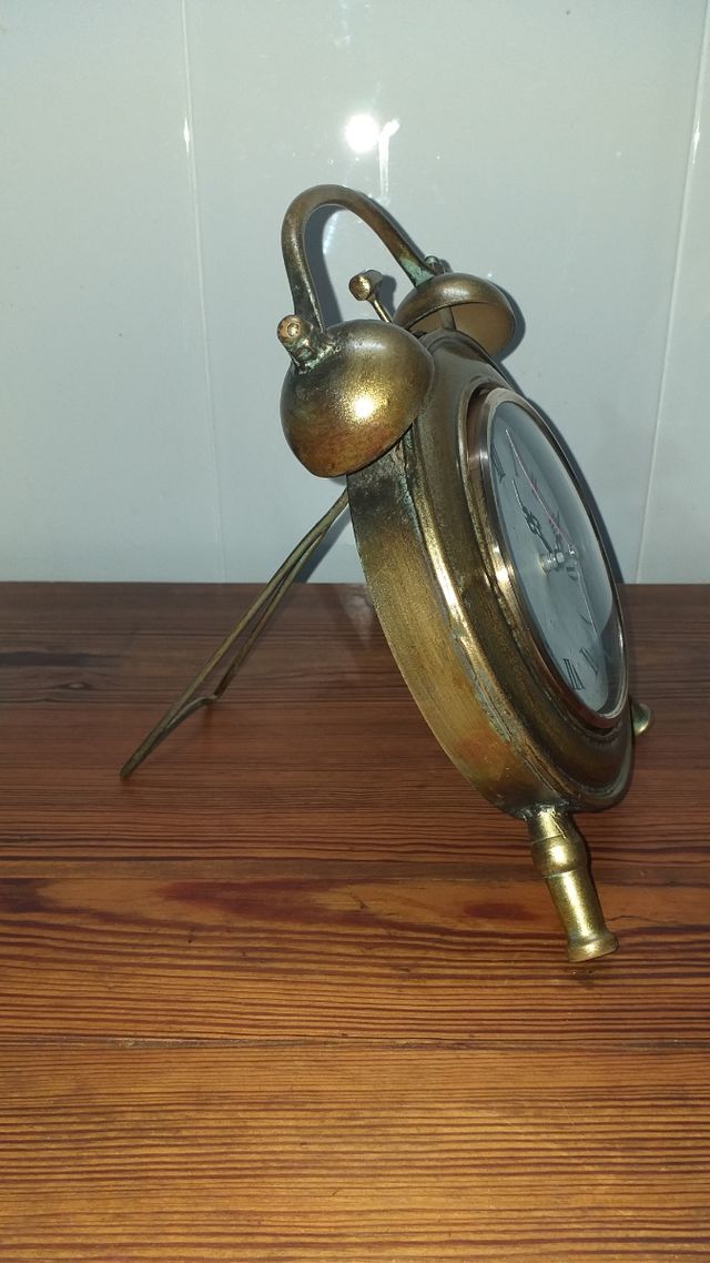 RELOJ RETRO BRONCEADO