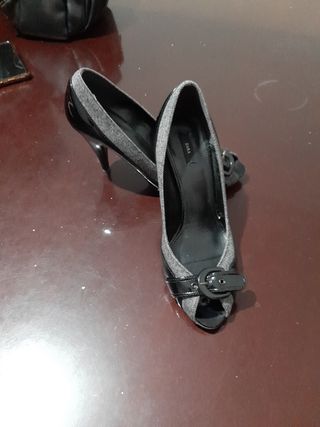 zapatos peep toe zara