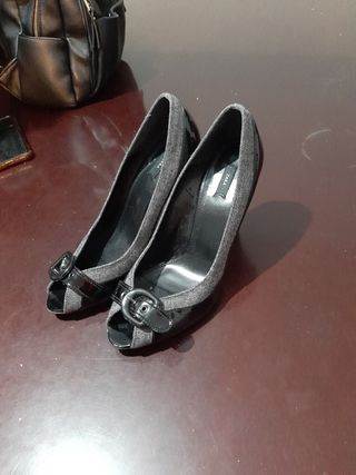 zapatos peep toe zara
