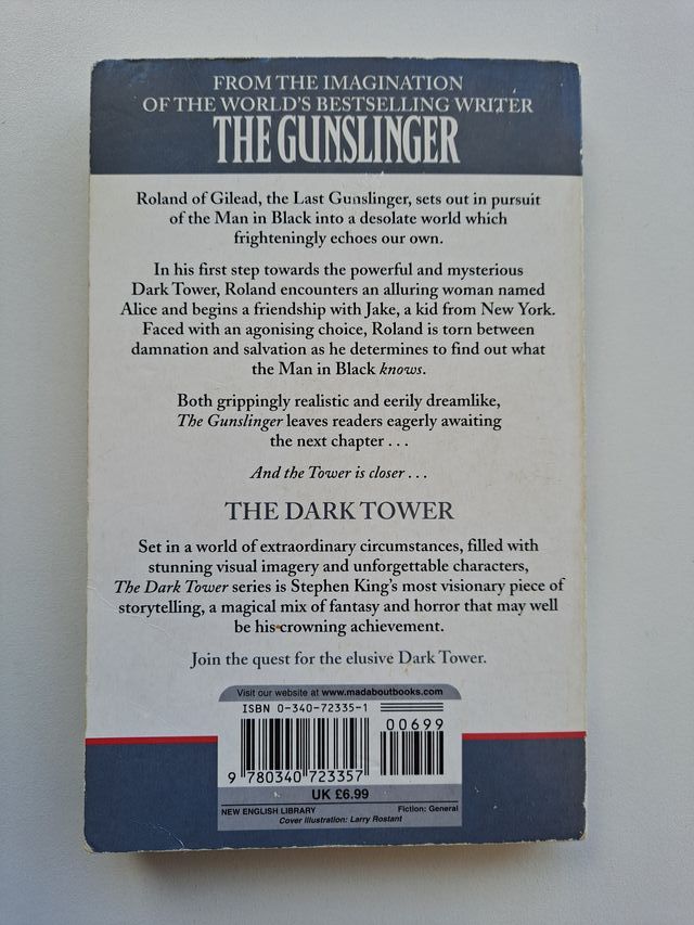 Libro Stephen King The Dark Tower I The Gunslinger