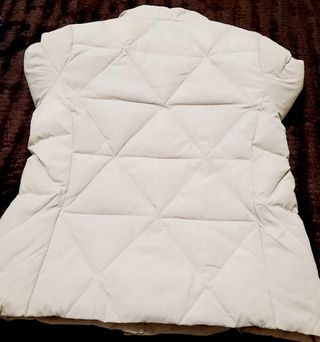 Anorak acolchado gris piedra