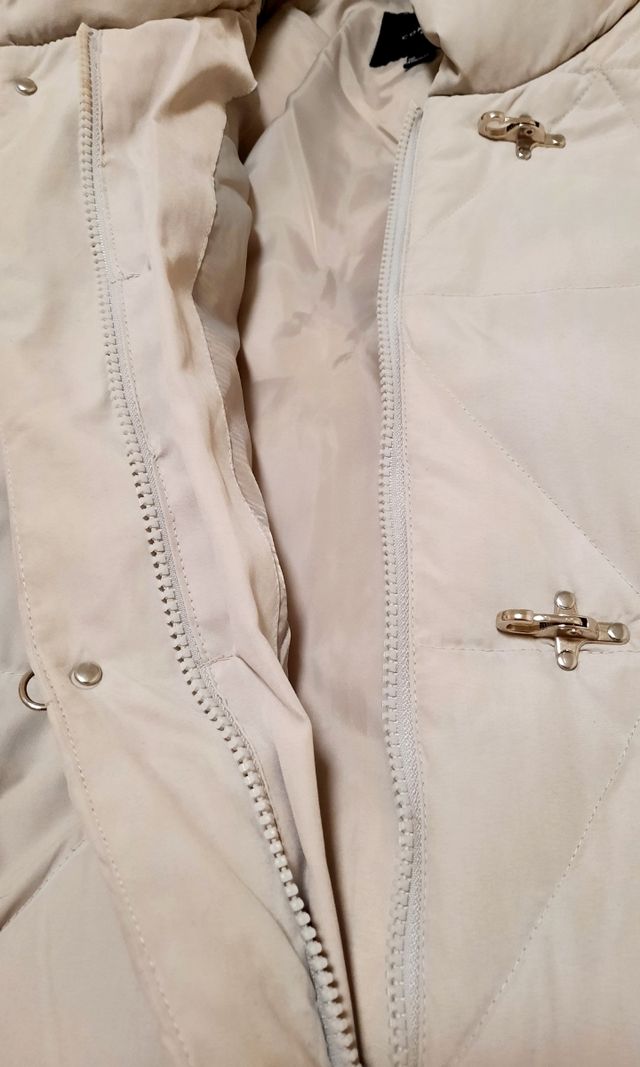 Anorak acolchado gris piedra