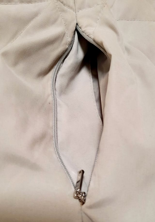 Anorak acolchado gris piedra