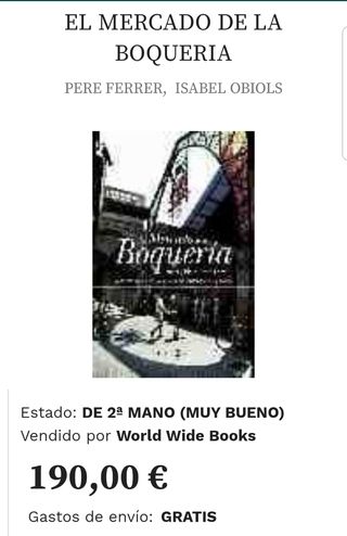 libro El mercado de la Boqueria