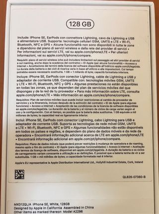 iPhone SE 2020 en color blanco y de 128gb
