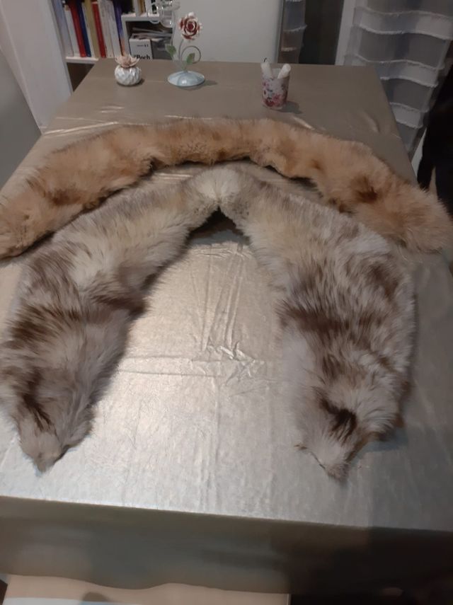 Colli in pelliccia di volpe