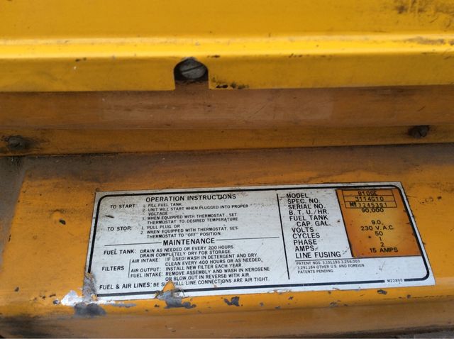 Cañón de calor de gasoil