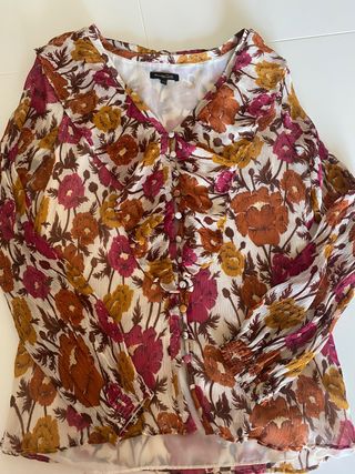 Blusa flores Massimo Dutti