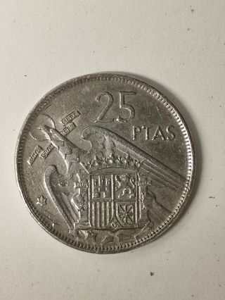 25 pesetas 1957