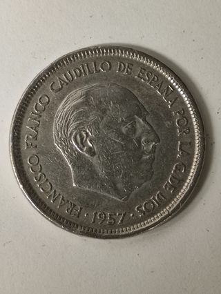 25 pesetas 1957
