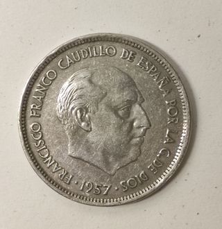 25 pesetas 1957