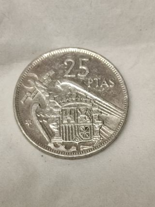25 pesetas 1957