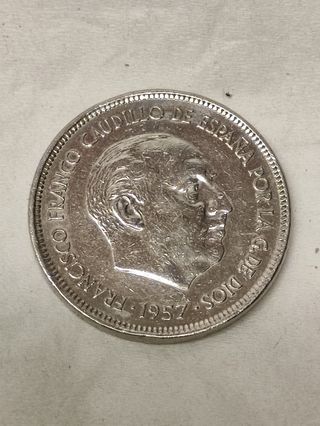 25 pesetas 1957