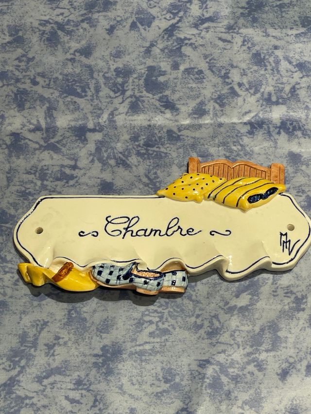 Placa decorativa para puertas. Chambre.