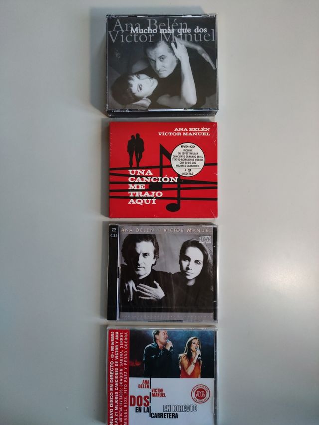ANA BELÉN - VICTOR MANUEL. CDs. DVD. CASSETTE.