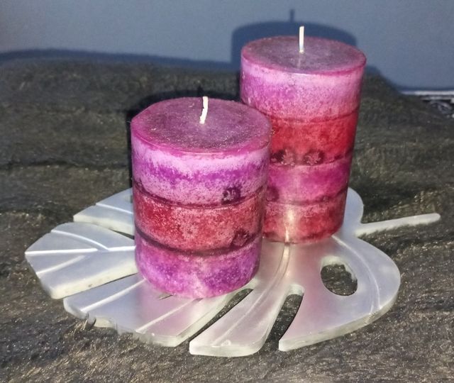 Bandeja artesanal hoja de palma plateada.