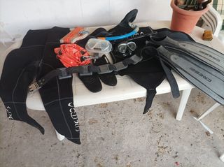 Equipo pesca submarina CRESSI completo