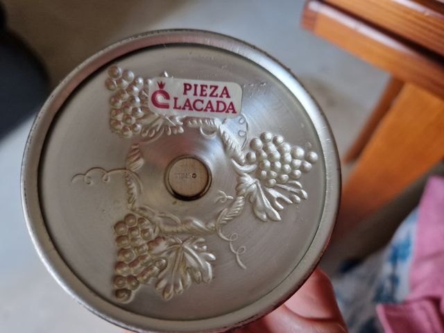 2 copas de champán con base de alpaca