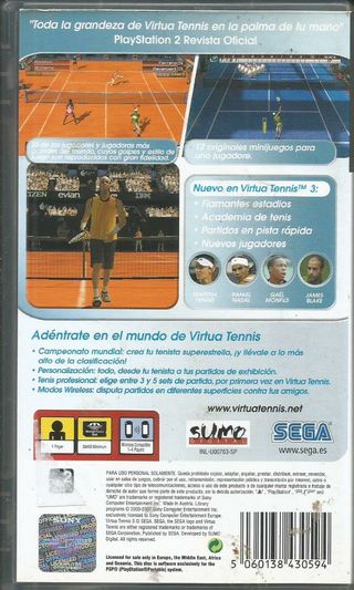 Virtua Tennis 3. PSP