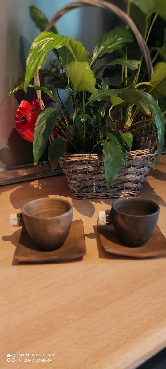 2 tazze in argilla artigianale della Patagonia