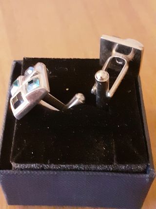 Gemelli in acciaio vintage