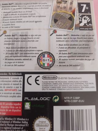 Sudoku Ball detective Nintendo DS, 2DS y 3DS