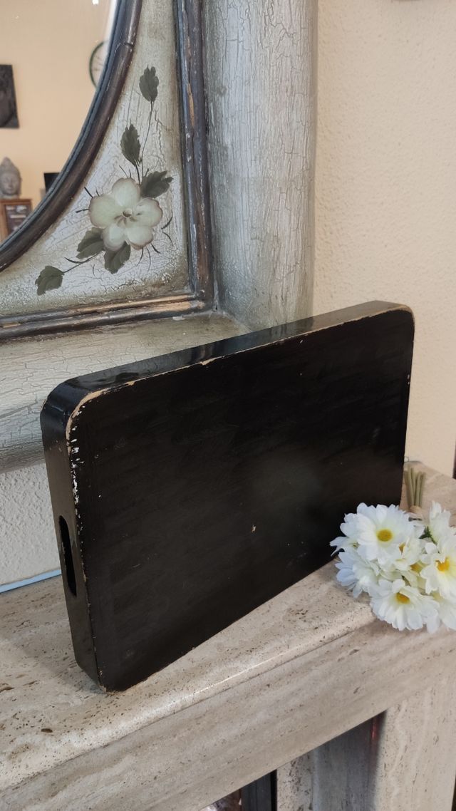 ANTIGUA BANDEJA JAPONESA MADERA LACADA