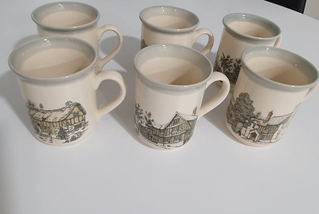 6 jarras de cerámica