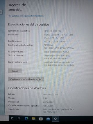 PC Gaming Acer NITRO 5 i7 Windows 10 Pro
