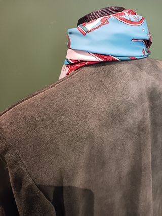 Traje dos piezas de ante vintage