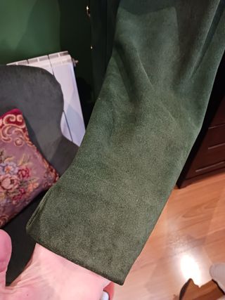 Traje dos piezas de ante vintage