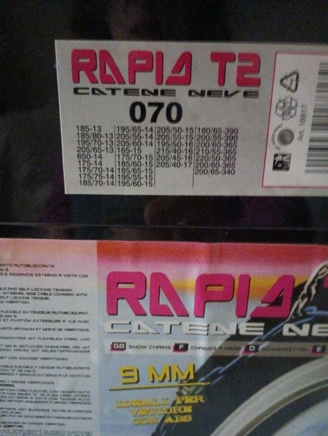 Juego cadenas de nieve