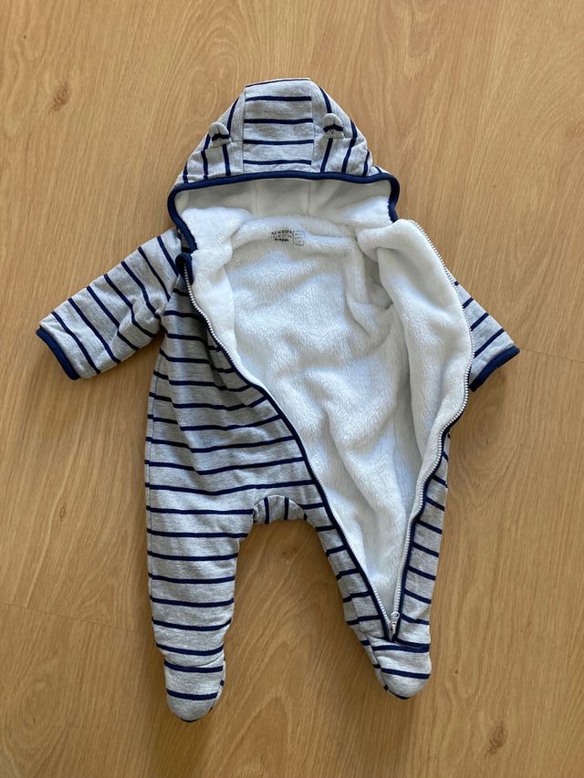Mono de invierno bebé. Talla 3 meses