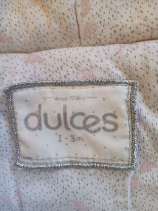 BUZO BEBÉ NIÑA 1-3 meses