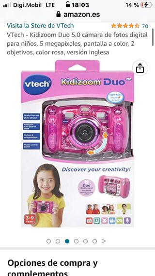 Cámara digital infantil