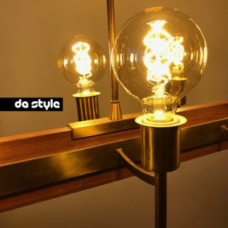 Antigua lampara techo vintage midcentury laton