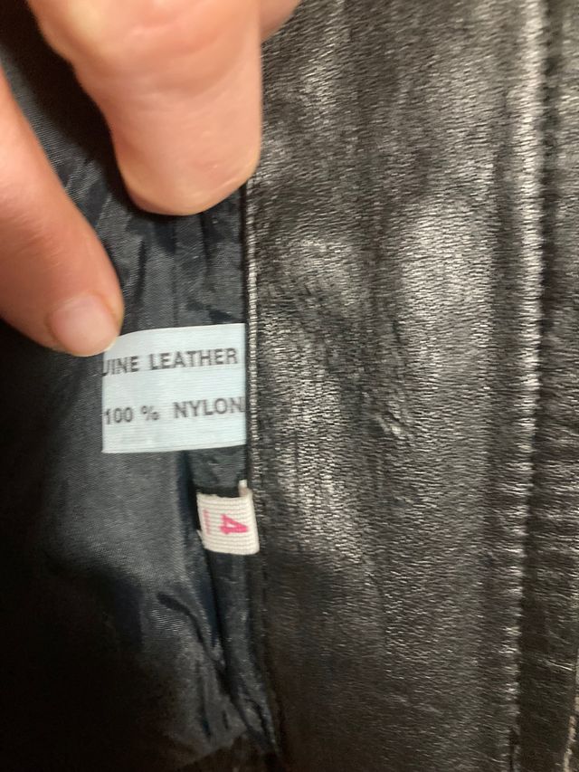 Cazadora aviador piel excelente talla xxl