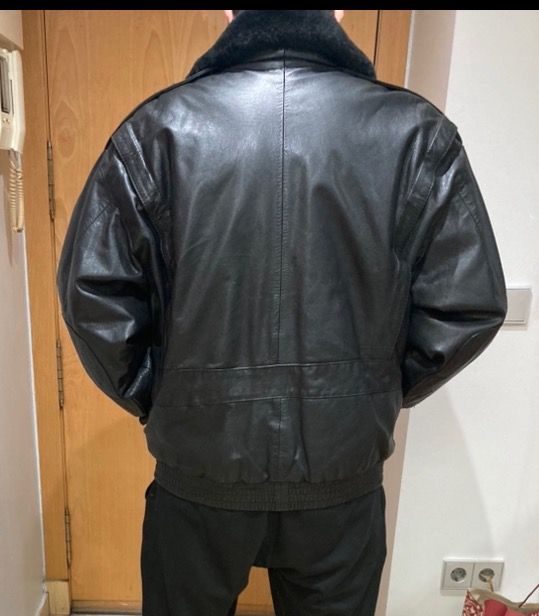 Cazadora aviador piel excelente talla xxl