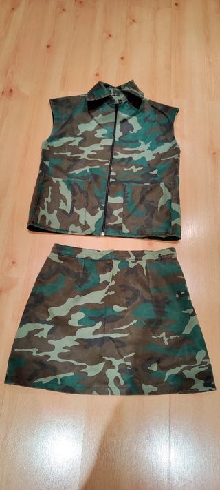 Disfraz chica militar S-M