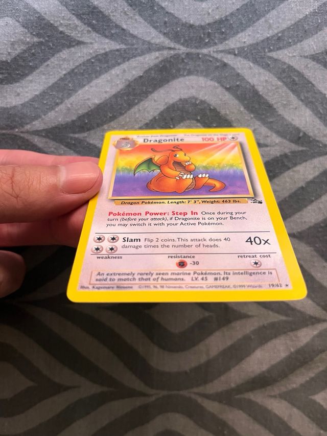 Carta Dragonite Fossil