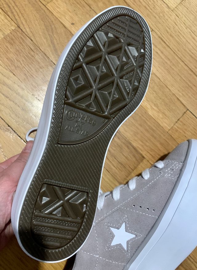 converse gris plataforma uk
