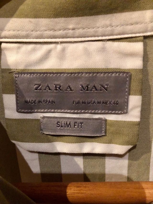 Camisa de rayas hombre