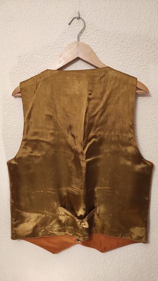 Chaleco de piel color marrón Talla M